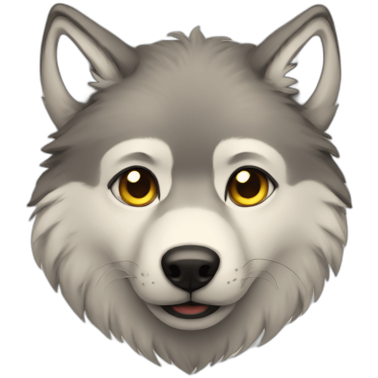 cute wolf emoji