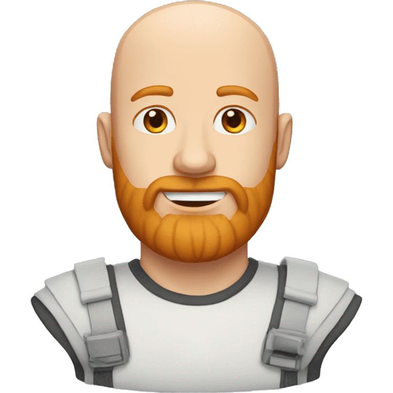 bald man ginger beard emoji