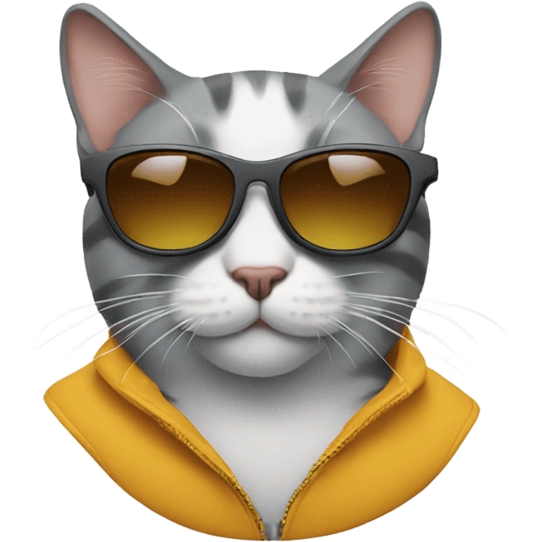 Cat with sunglasses emoji