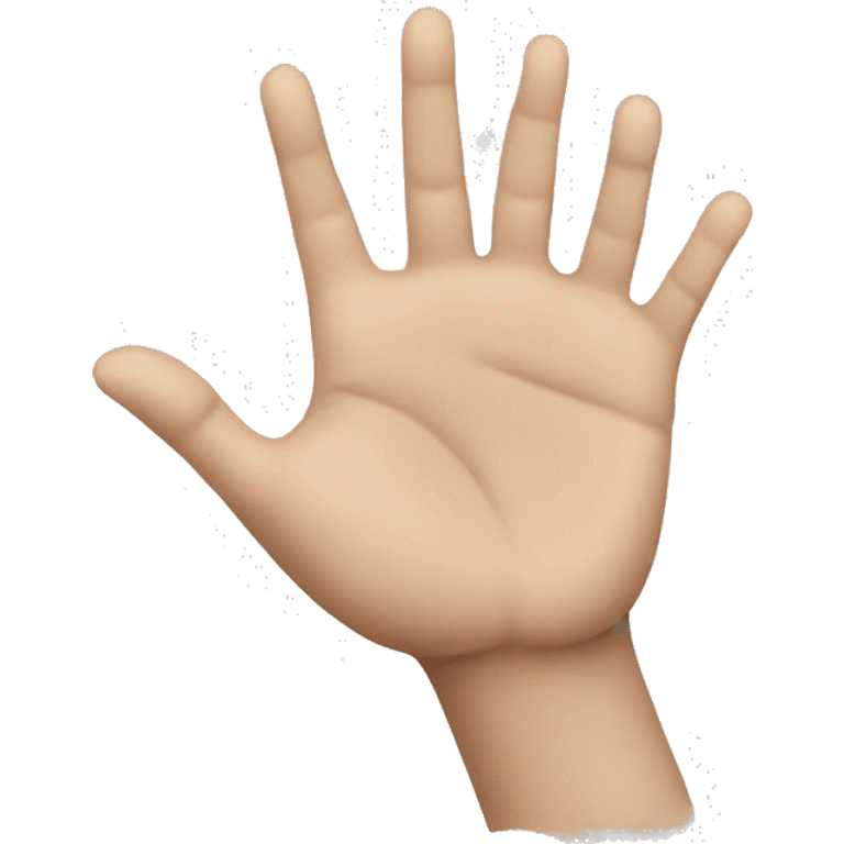 A hand  emoji