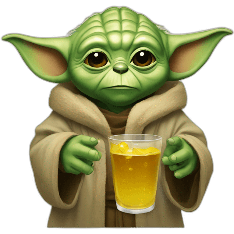 Yoda-drink-bear emoji