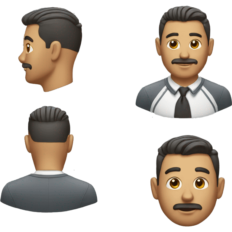 men with barber emoji