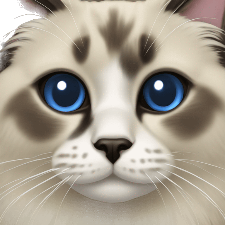 Seal point Ragdoll cat emoji