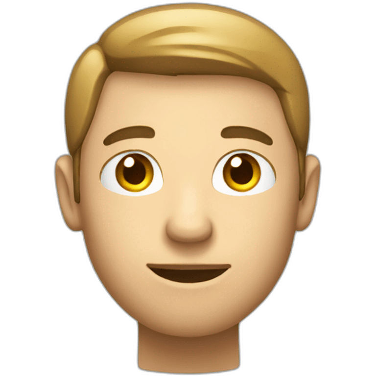 man looking in smart phone emoji