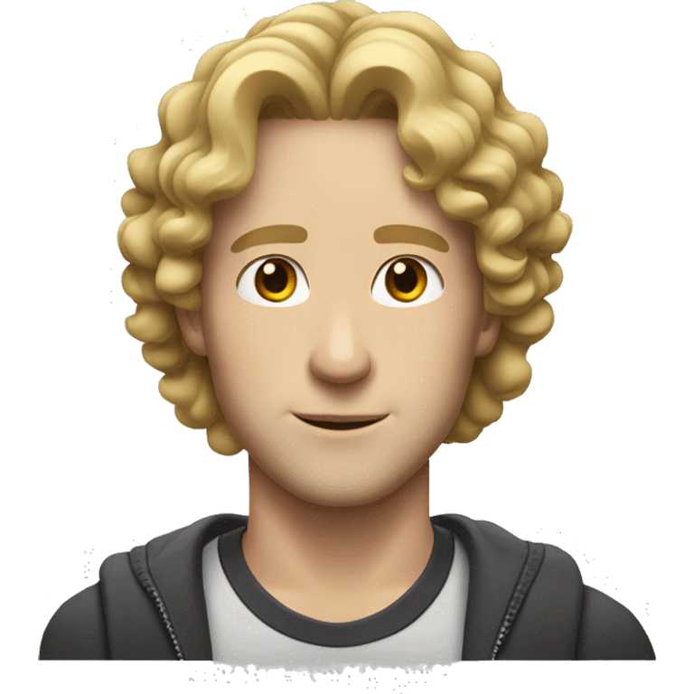 white man-black-curly-hair-middle-parting emoji