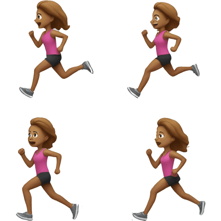 woman running emoji