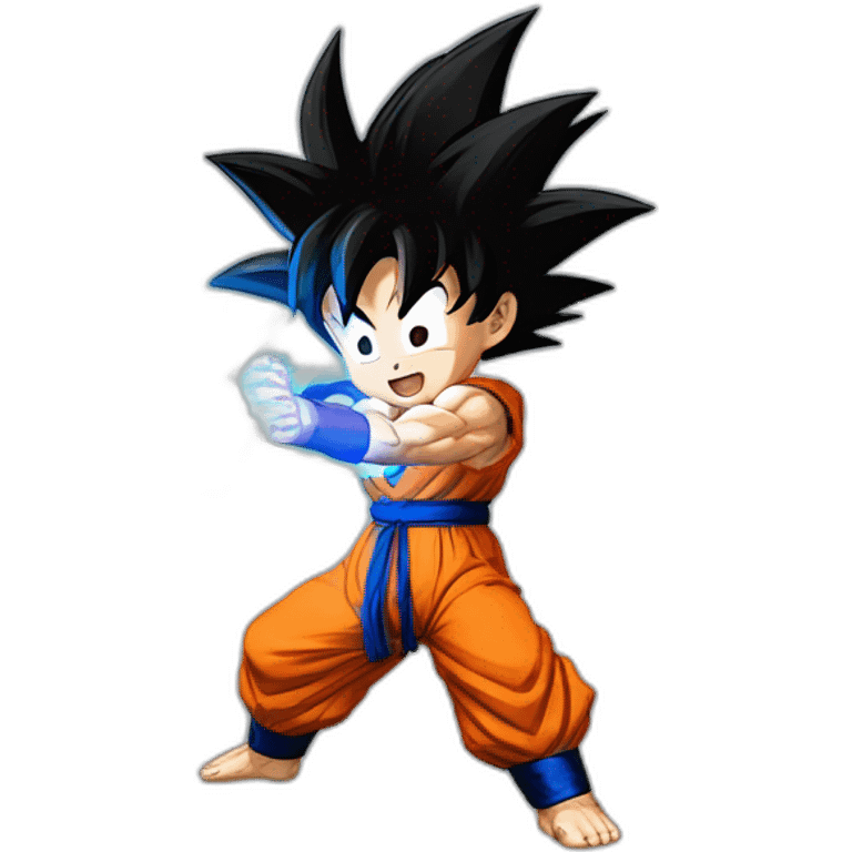 Son Goku doing Kamehameha emoji