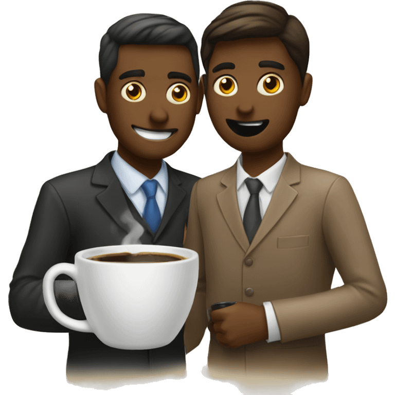 Coffee with coworker  emoji