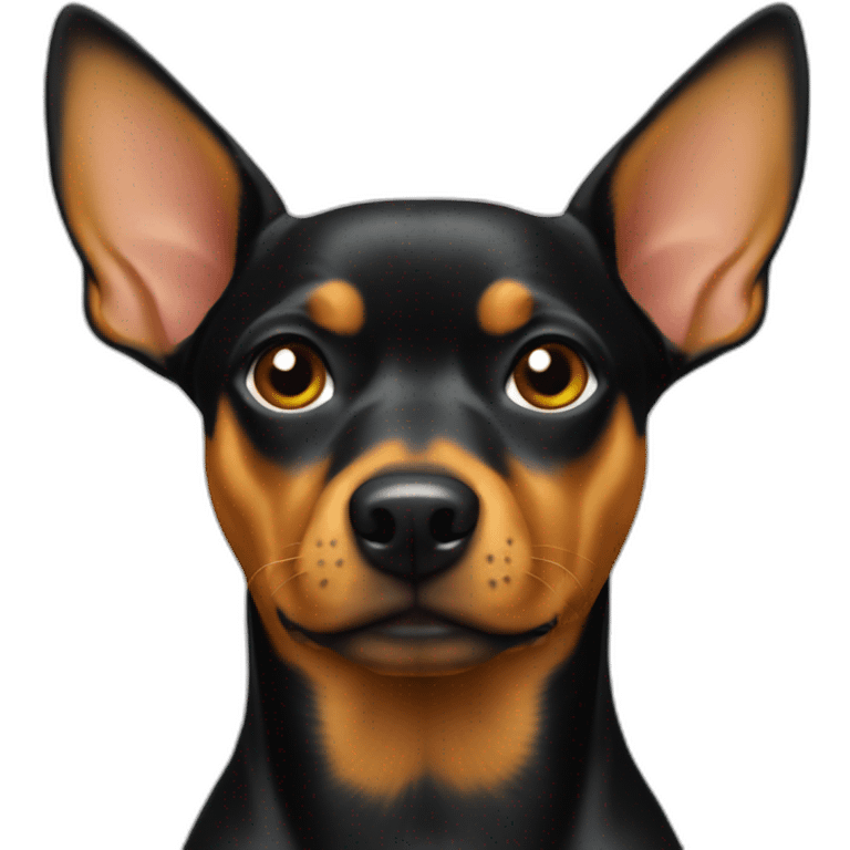 pinscher yellow head with black emoji