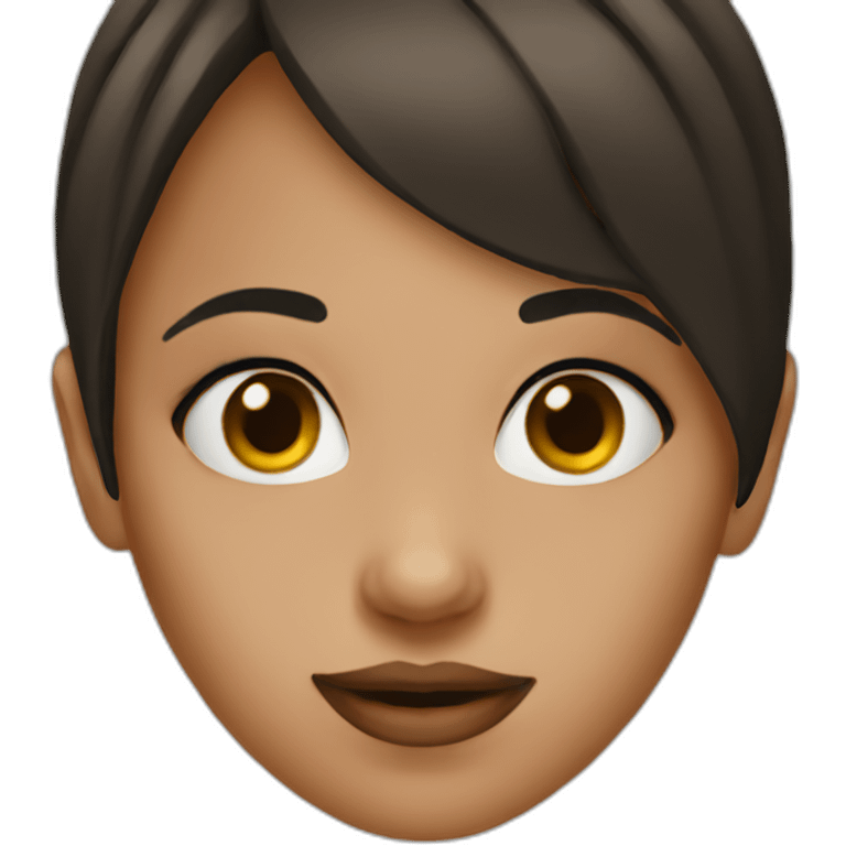 girl nose emoji