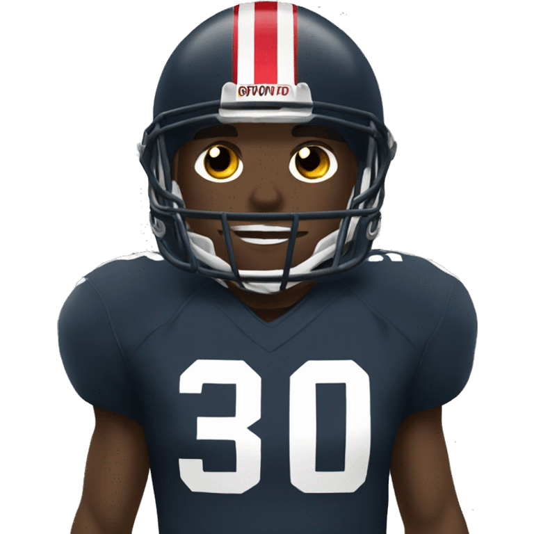 Football player #30 emoji