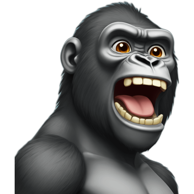 chinise smiling gorilla emoji