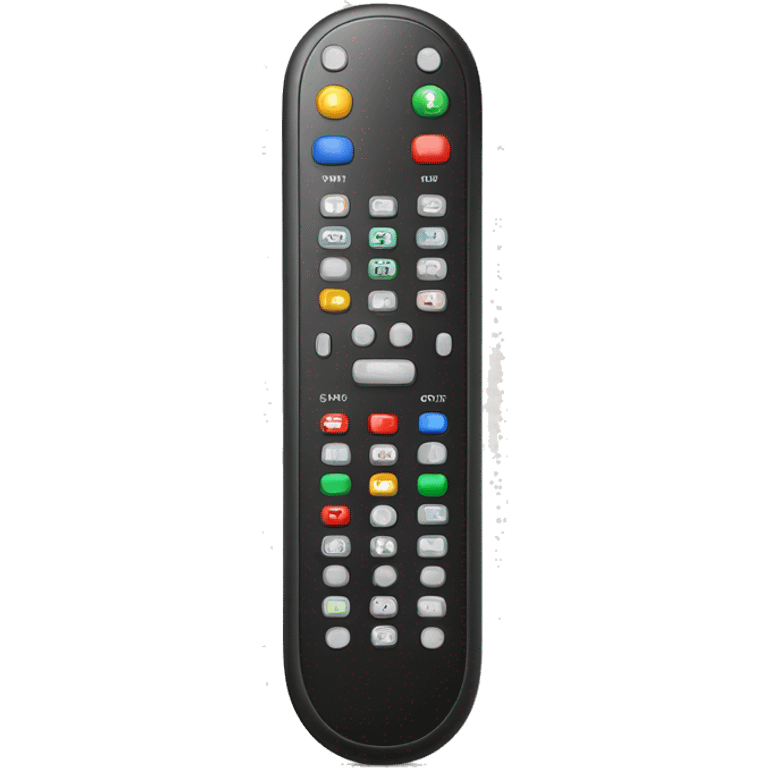 Realistic TV remote control in a  Christmas design.  emoji