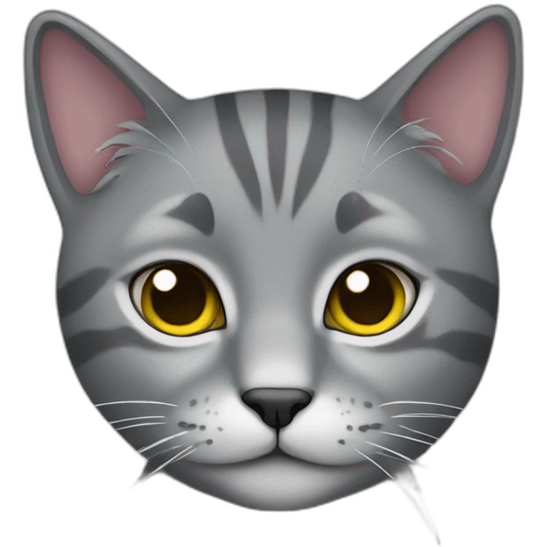 cut graycat emoji