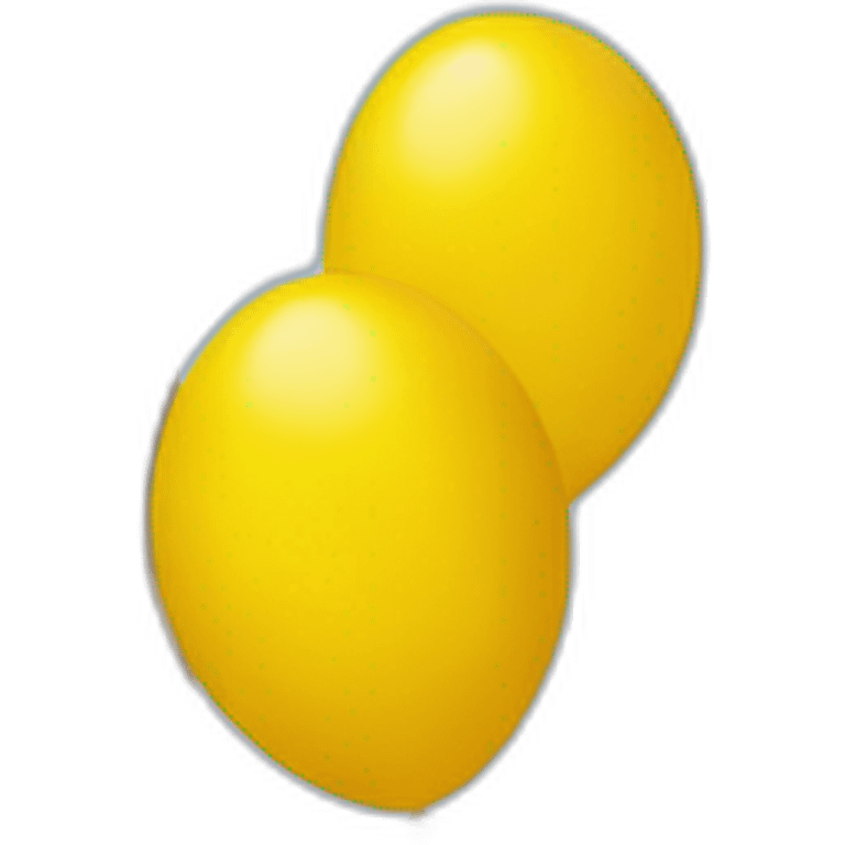 big yelow baloons emoji