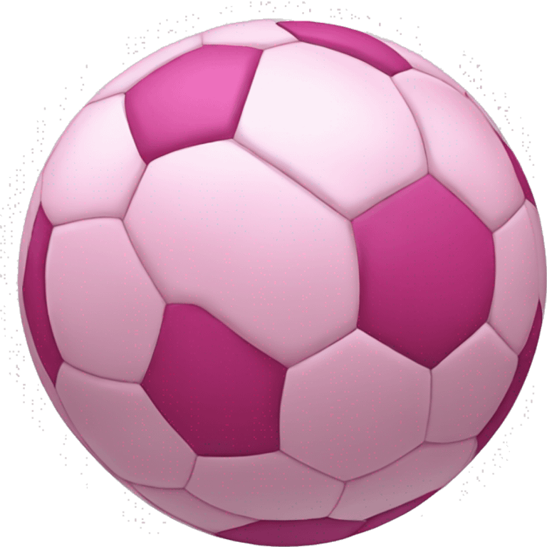 Pink soccer ball emoji