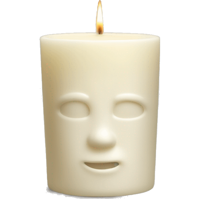 White barn vanilla candle  emoji