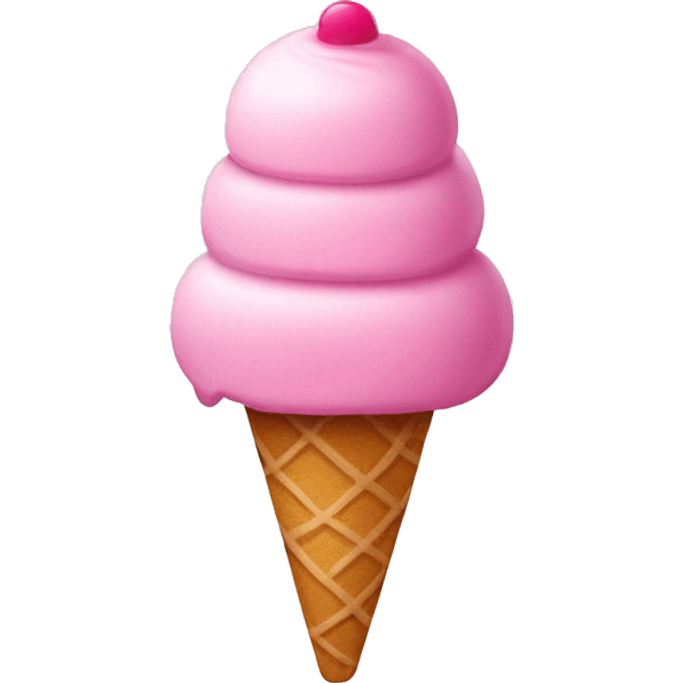 Pink icecream  emoji