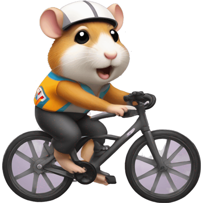 hamster cyclist emoji