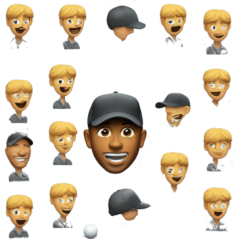 tiger woods winning golf de limere tournament emoji