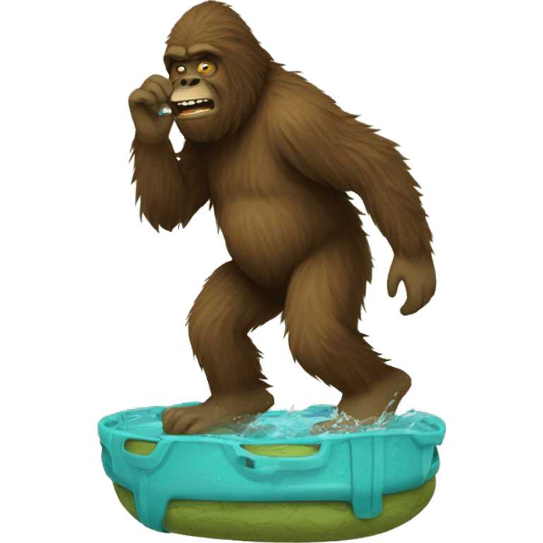 Sasquatch with crocs emoji