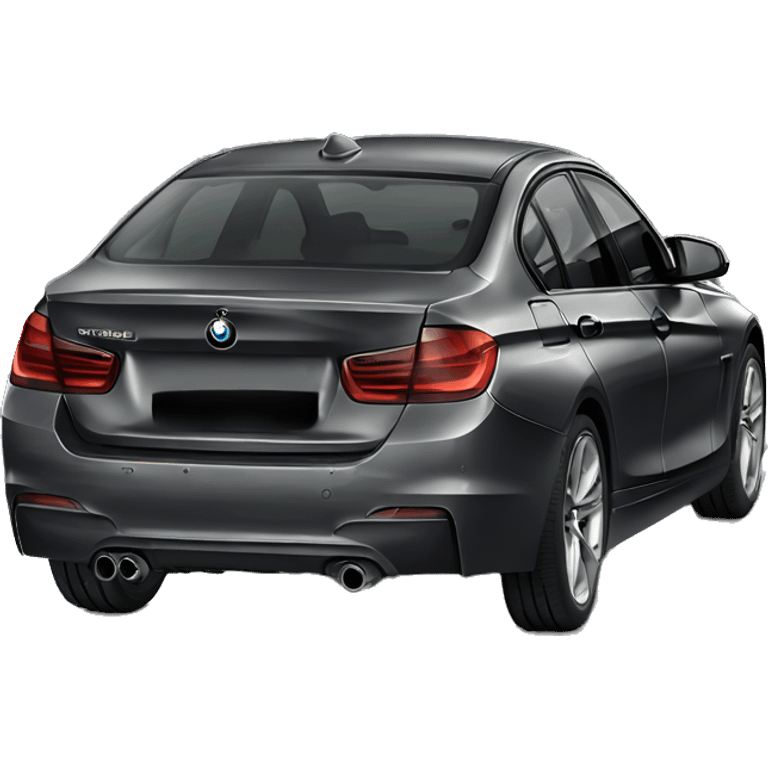 dark gray BMW 3 f30 emoji