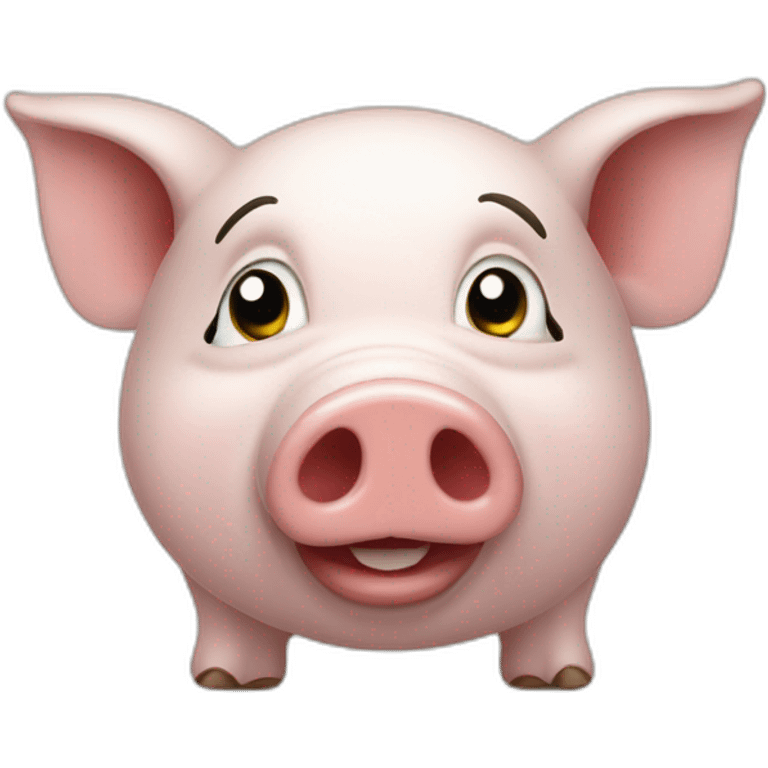 Cochon drôle emoji