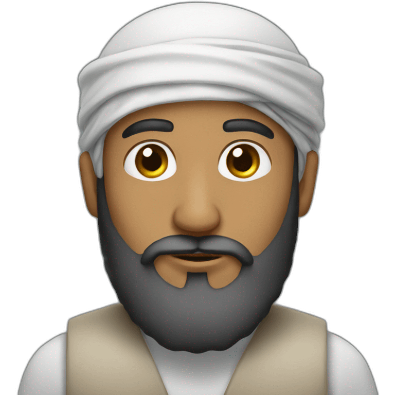 Muslim man with a beard emoji