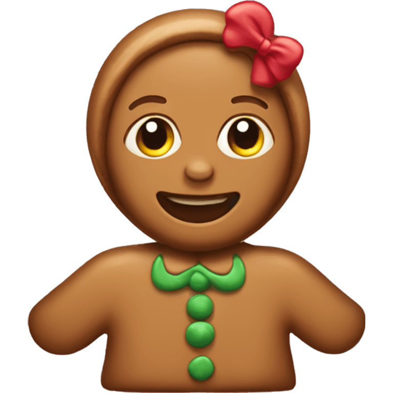 Gingerbread girl  emoji