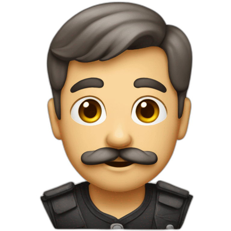 Bebê bigode emoji