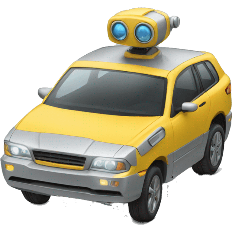 Robot car emoji