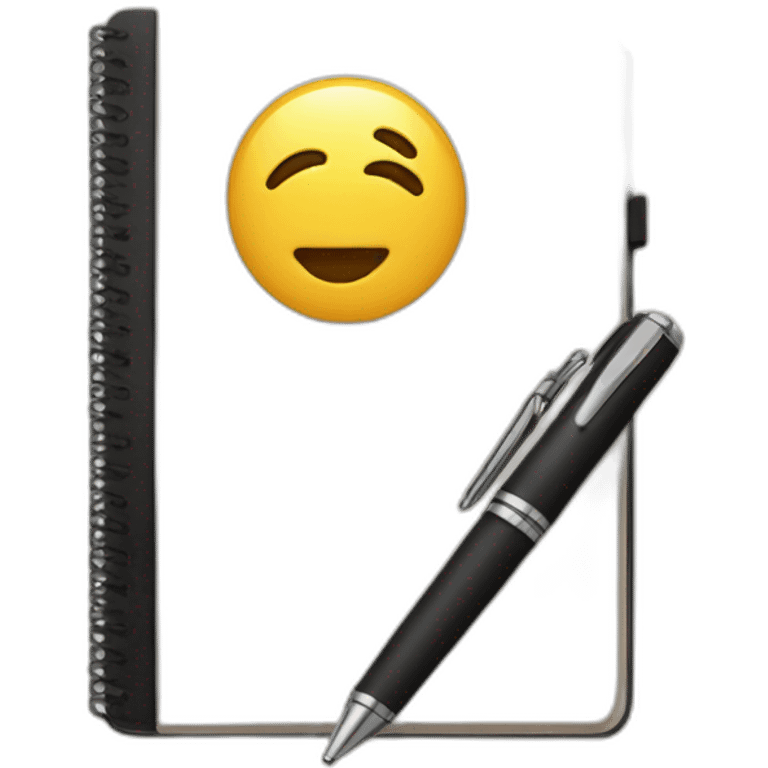 pen and notebook emoji