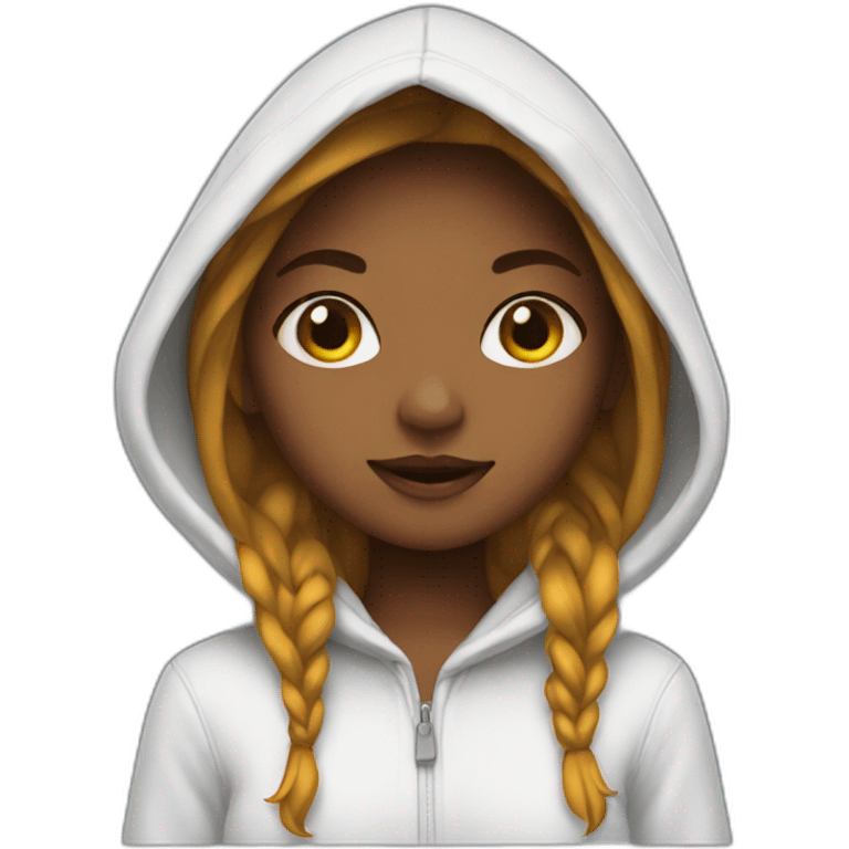 girl in a hood emoji