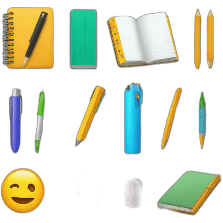 school supplies emoji