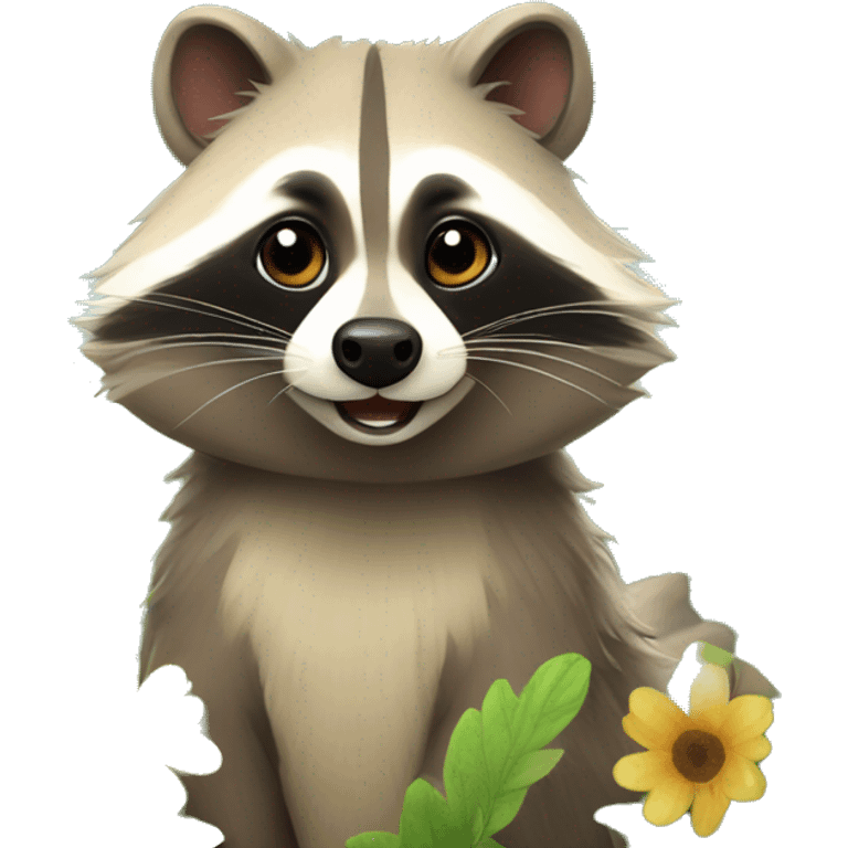 RACCOON DOG IN SUMMER emoji