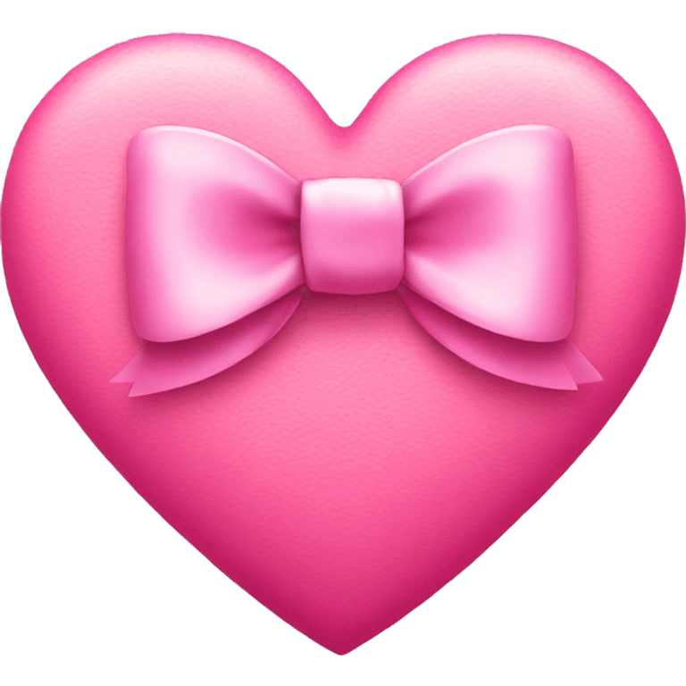 Pink heart with bow emoji