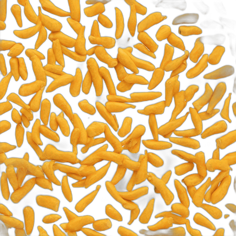 Sliced Tumeric on white emoji