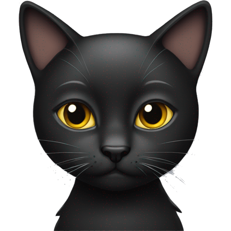 Schwarze Katze mit einem tutü  emoji