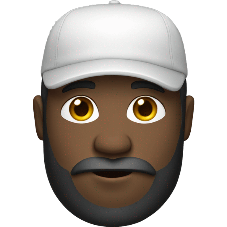 blak man whit cap and beard  emoji