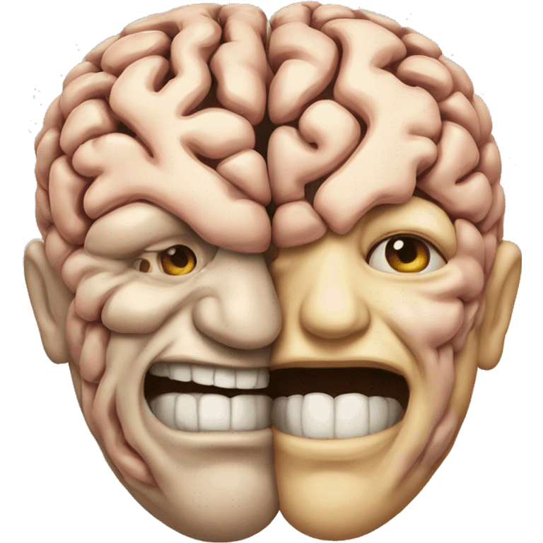 Two brains are connected emoji