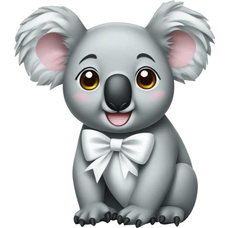 Koala with a white bow emoji