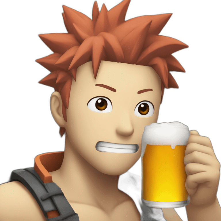 Naruto drinking a beer  emoji