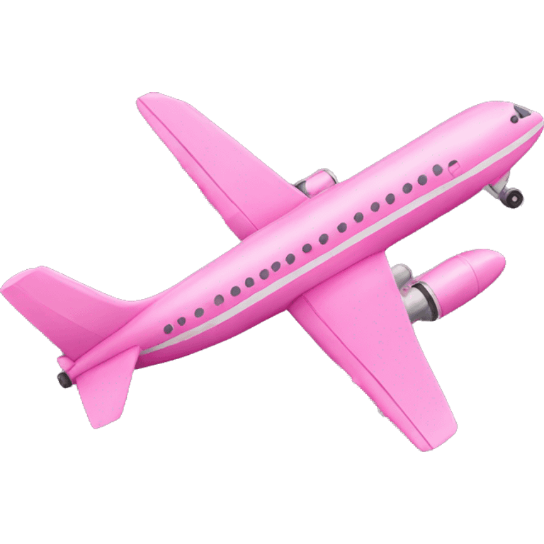 Pink airplane emoji