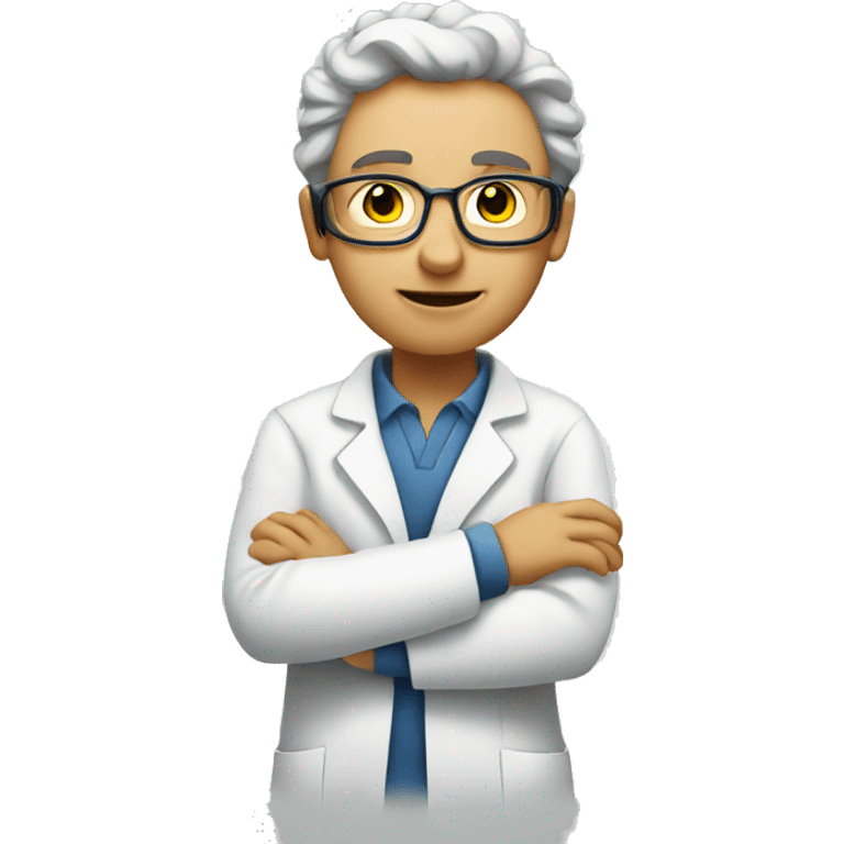 Scientist creating a GMO emoji