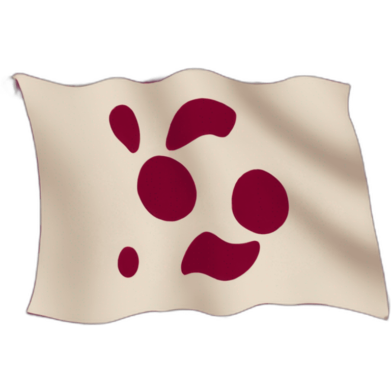 Burgundy flag emoji