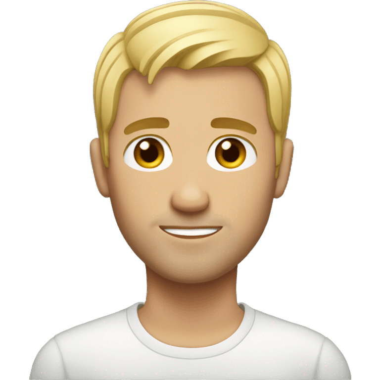 short hair white man emoji