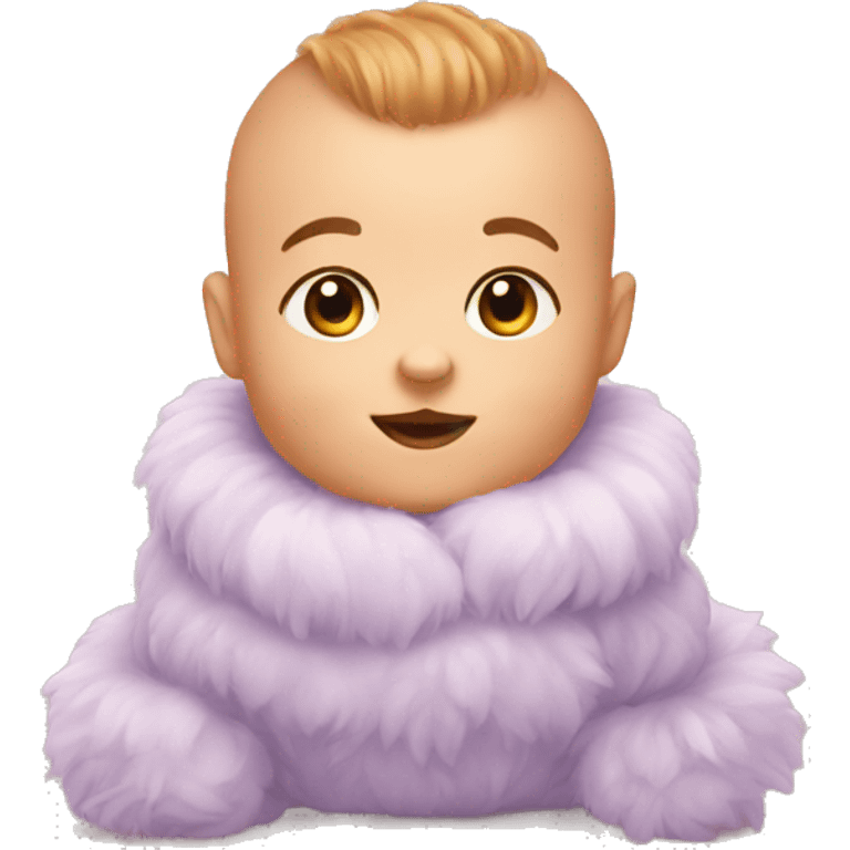 Baby with tuft emoji