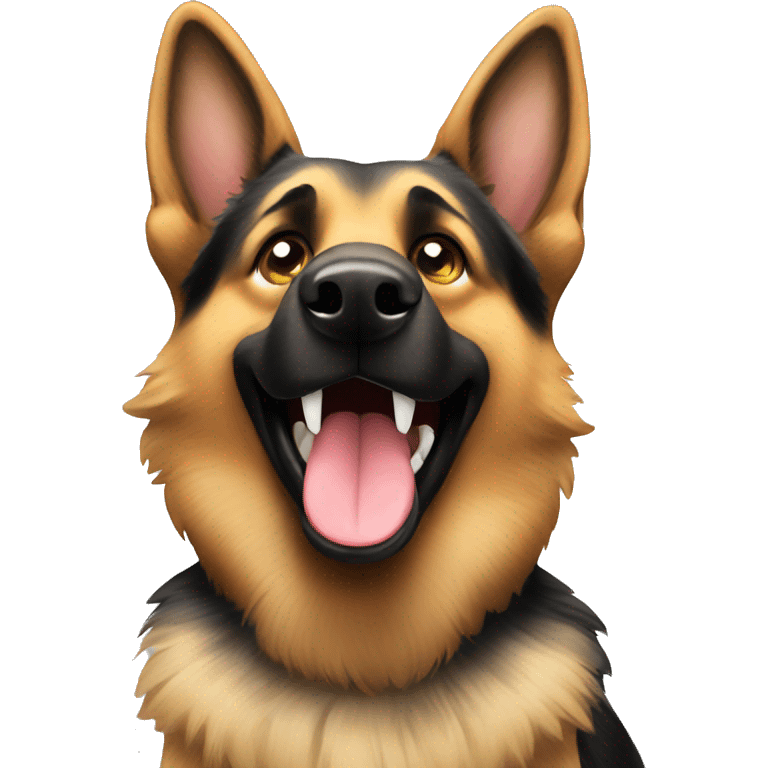 Happy German Shepherd  emoji