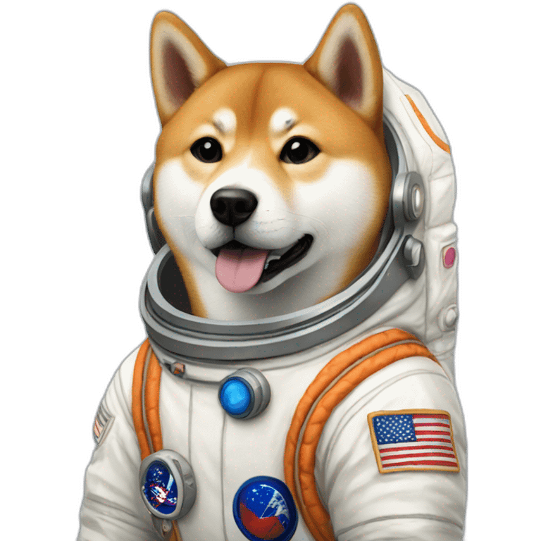 astronaut shiba inu emoji