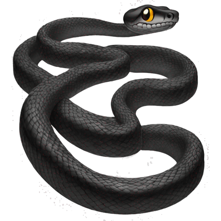 Snake tattoo black emoji